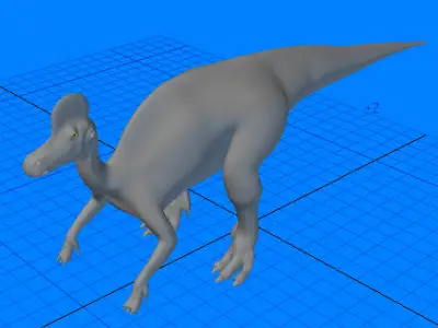 Corythosaurus dinosaur 3D model