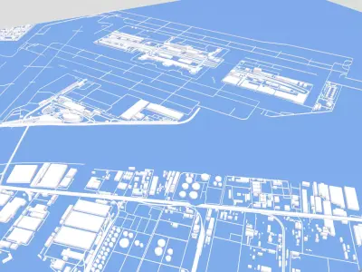 Tokyo International Airport Japan  3D model