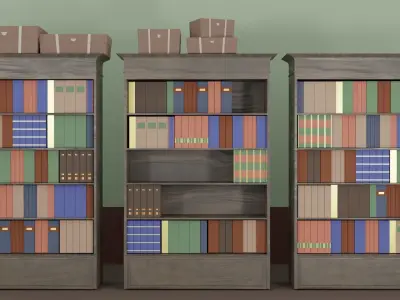 furniture set for game Free low-poly 3D model