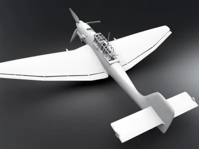 Junkers Ju 87 Stuka Scale model 3D print model