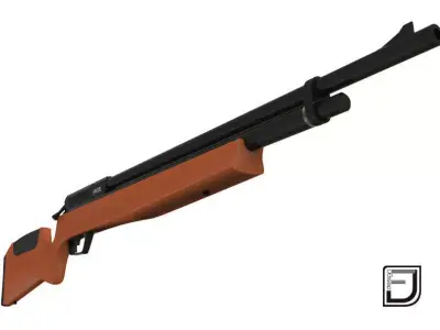 Rifle W-01 3D model