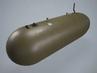  Helicopter Fuel Tank 368L Low-poly 3D model