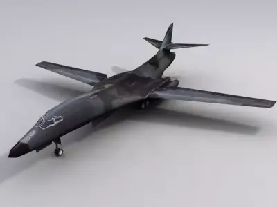 B1B Lancer Bomber Low-poly 3D model