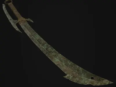 Orc Sword Low-poly 3D model