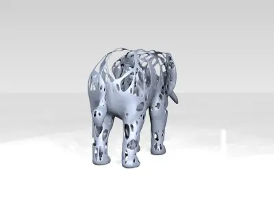 Elephant Dust Voronoi 3D model