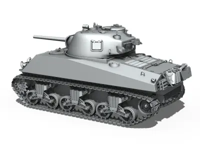 M4A3 75W - Sherman  3D model