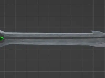 Magic Sword - High Poly Free low-poly 3D model