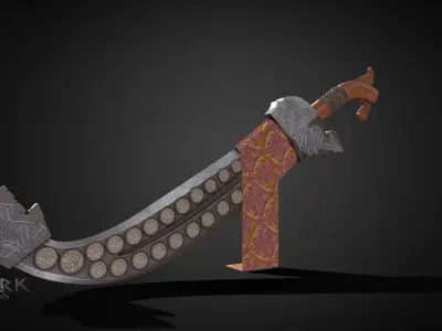 Historical Ceremonial Filipino Sword Low-poly 3D model
