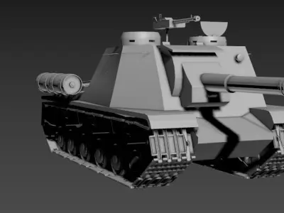 ISU-152 tank 3D model