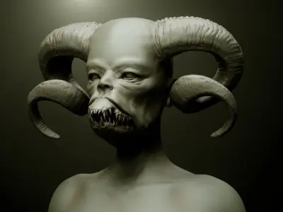 HORNS - 60 part IMM and VDM brush plus OBJs 3D model