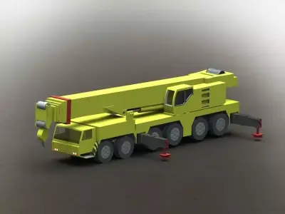 Liebherr Mobile Crane LTM-1250 Free 3D model