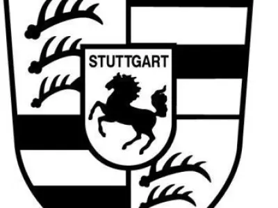 logo porsche 3D model