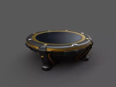 Sci-Fi Jump Pad  Launch Pad Free 3D model