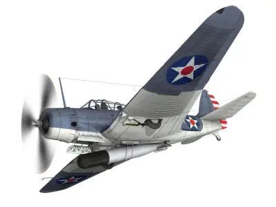 Douglas TDB-1 Devastator - T1  3D model