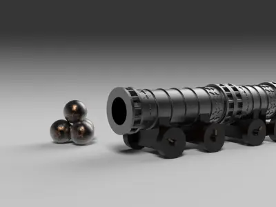 Sahi The Great Ottoman Bombard 3D model