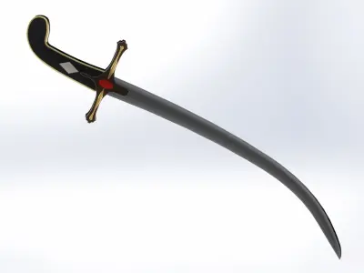 Arabic sword 3D model
