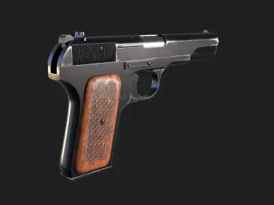 TT Pistol  Low-poly 3D model