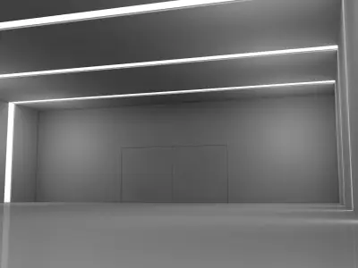Sci Fi Tunnel 3D model 66