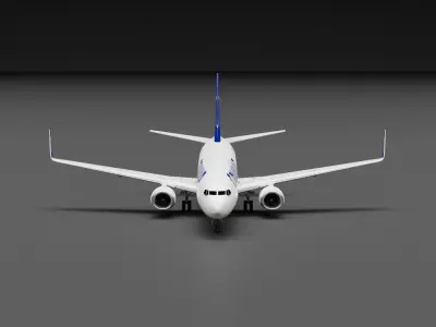 Boeing 737-800 Ryanair Livery 3D model