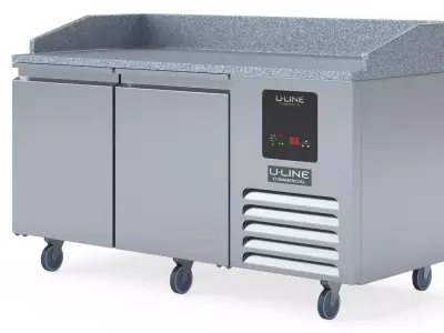 U-Line Pizza Prep Table Refrigerators UCPP466 SS61A 3D model