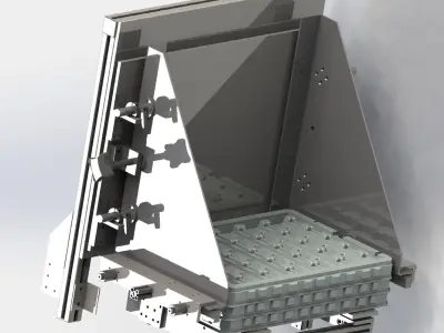 Tray loading mechanism 3D model