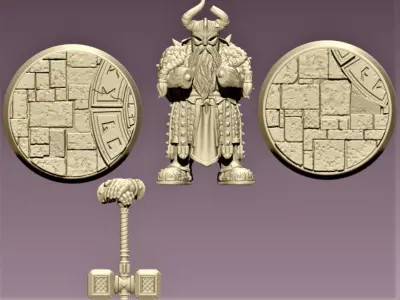 DWARF GUARD 3D print model