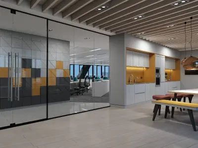 Full Office Interior 26 3D model