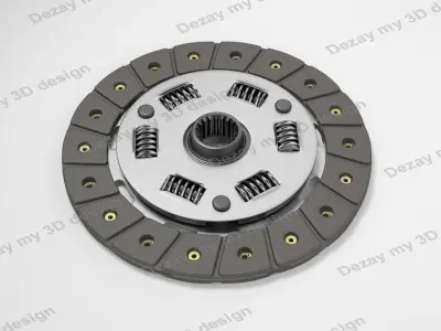 Spare parts for car clutch disk 3D model