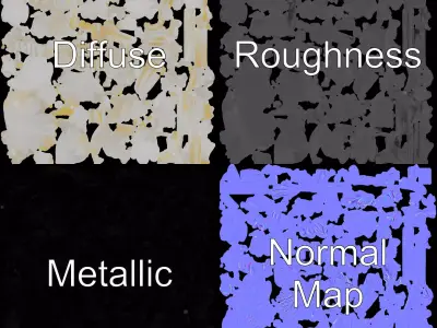 Elegant White Wings model pack Low-poly 3D model