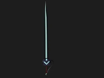 Fully Customizable Celestial Blade For Animation and Game 3D model
