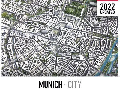 Munich Low-poly 3D model