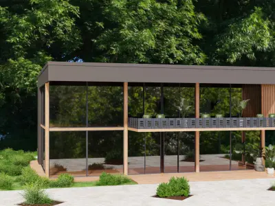 Architecture building 3D model