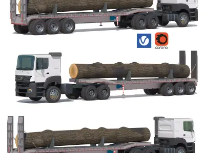 AXOR-articulated vehicle Low-poly 3D model