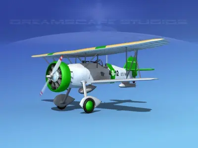 Curtiss F-11-C2 Goshawk V02 3D model