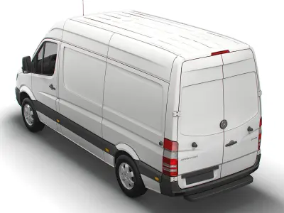 Mercedes Benz Sprinter Van L2H2 2018 3D model