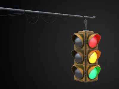 Traffic light Free 3D model