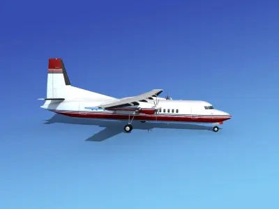 Fokker 50 Corporate 2 3D model