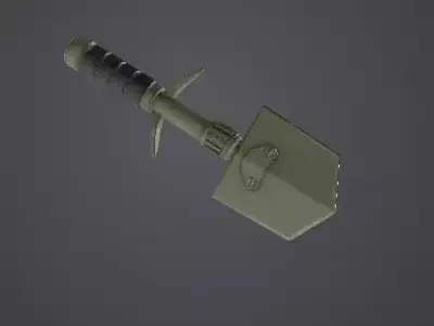 Low Poly Military Entrenching Tool Low-poly 3D model