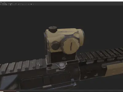 Tactical Rifle 3D model