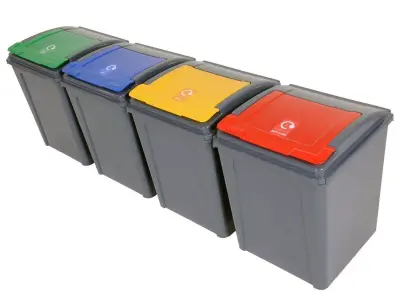 Recycle containers Free 3D model