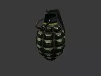 Frag grenade Free low-poly 3D model