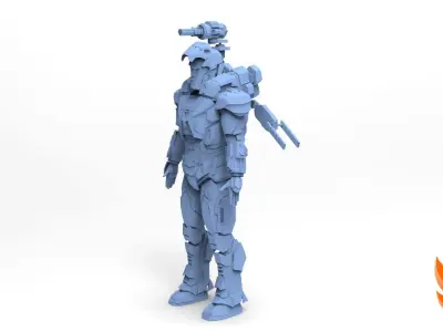 War Machine Inifinity War MK4 Armor 3D model