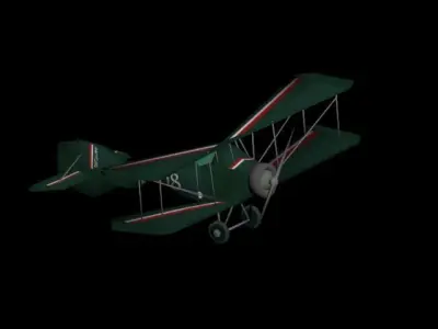vintage Airplane k502  Low-poly 3D model