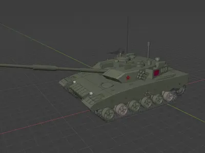 ZTZ-96 Battle Tank 3D model