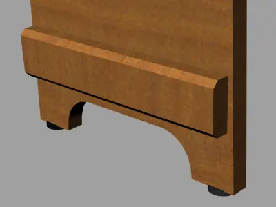 ancient chair Low-poly 3D model