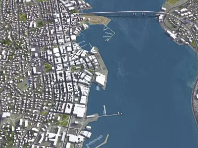 Tromso Low-poly 3D model