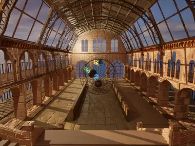 Museum Astronomy Low-poly 3D model