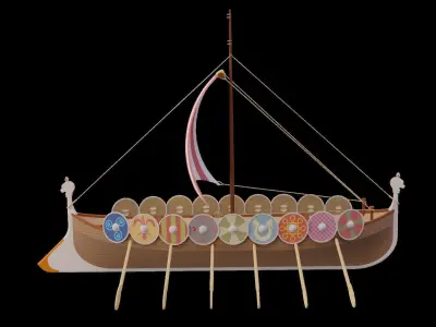 Viking ship 3D model