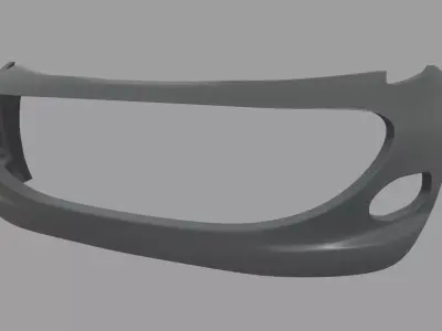 Front Bumper Custom 01 Low-poly 3D model