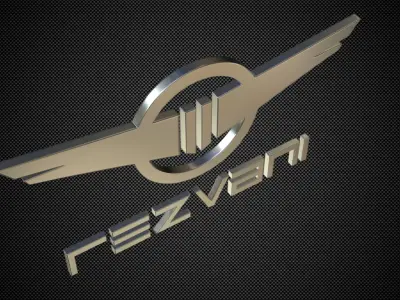 rezvani logo 3D model